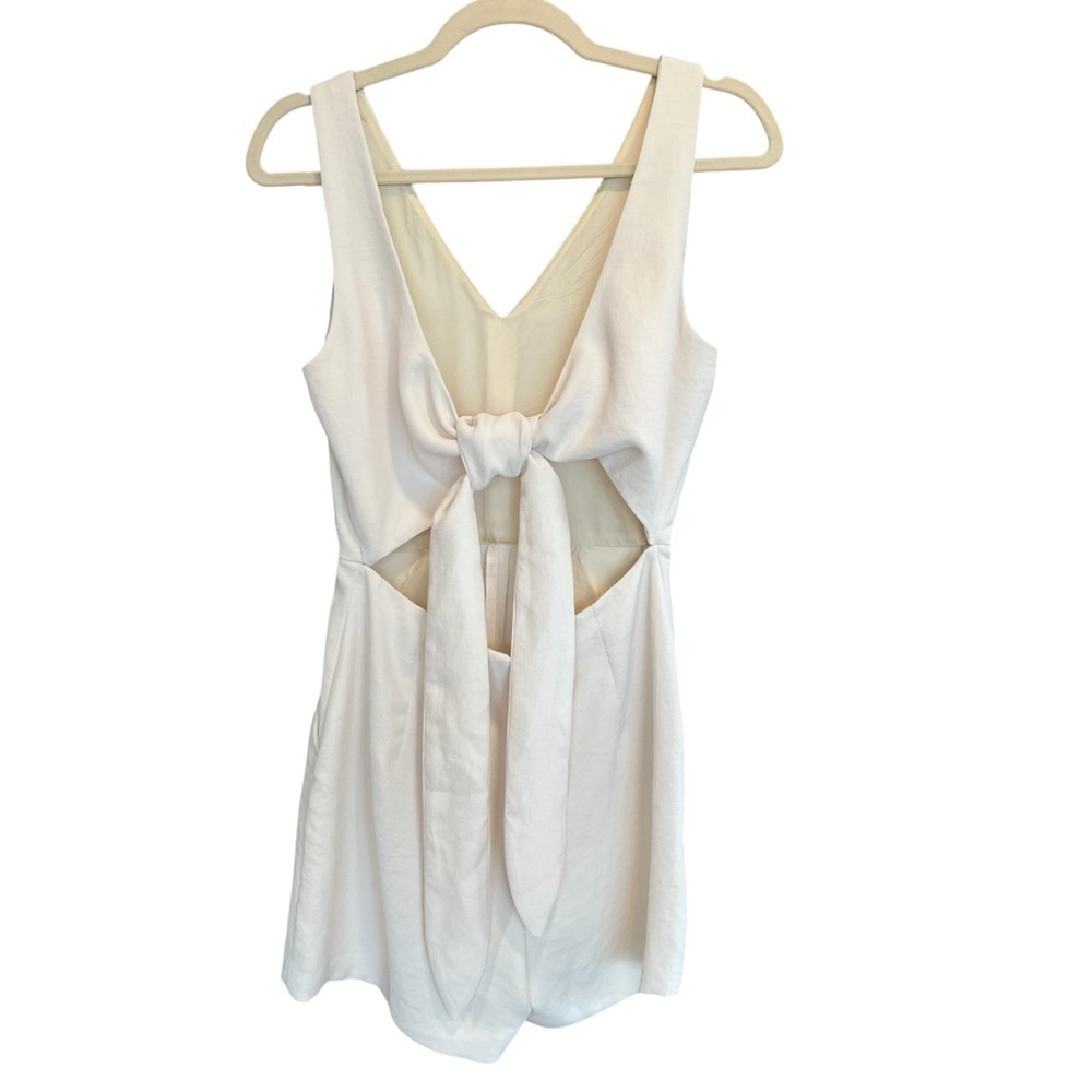 Wilfred Aritzia Ecoulement Tie Romper Ivory 2 Contemporary Minimal Quiet Luxury - Picture 2 of 5